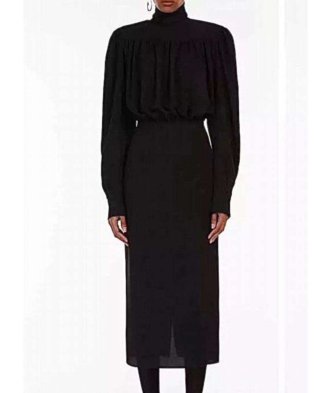 SPORTMAX Черное ацетатное вечернее платье, фото 9