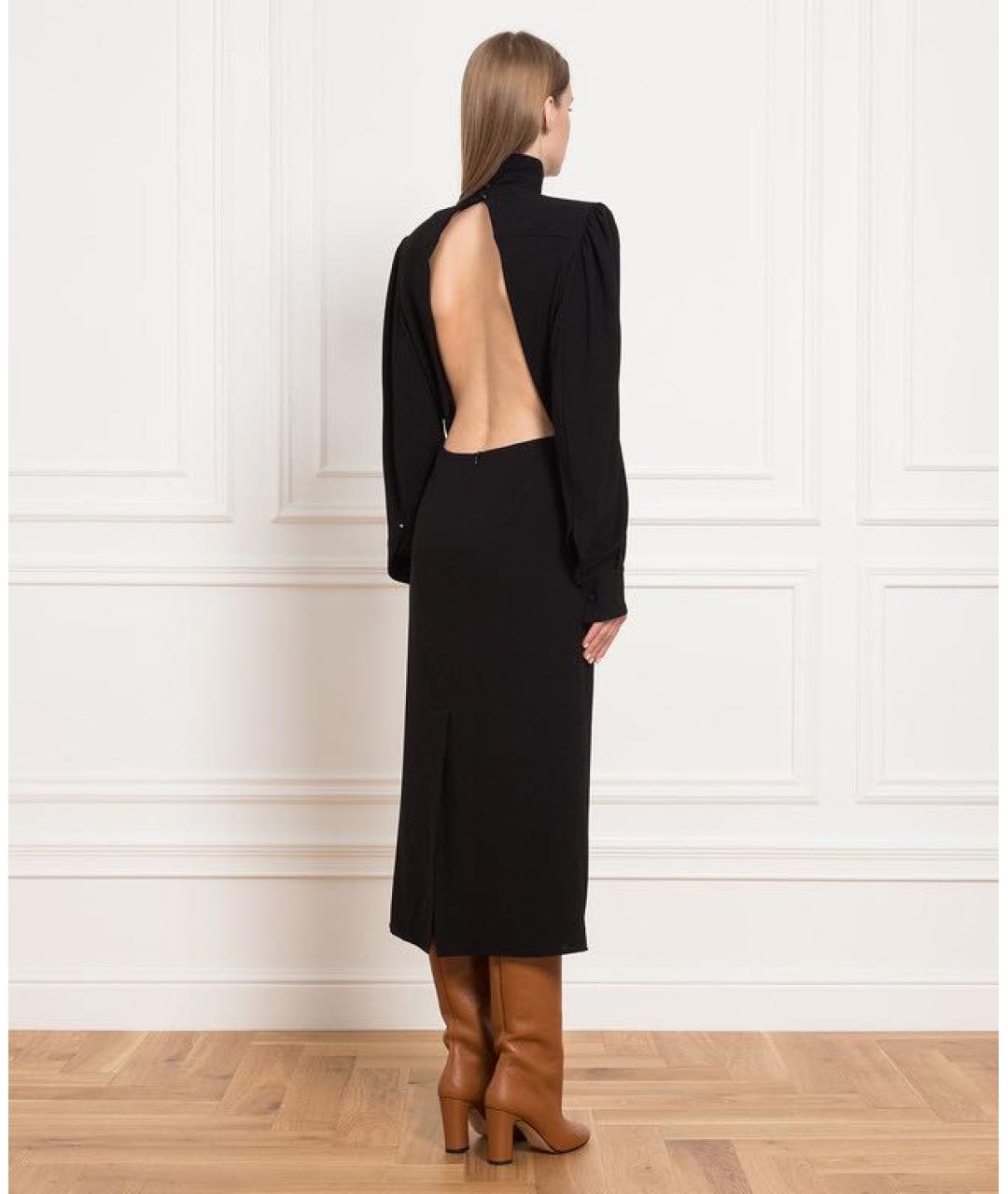 SPORTMAX Черное ацетатное вечернее платье, фото 2