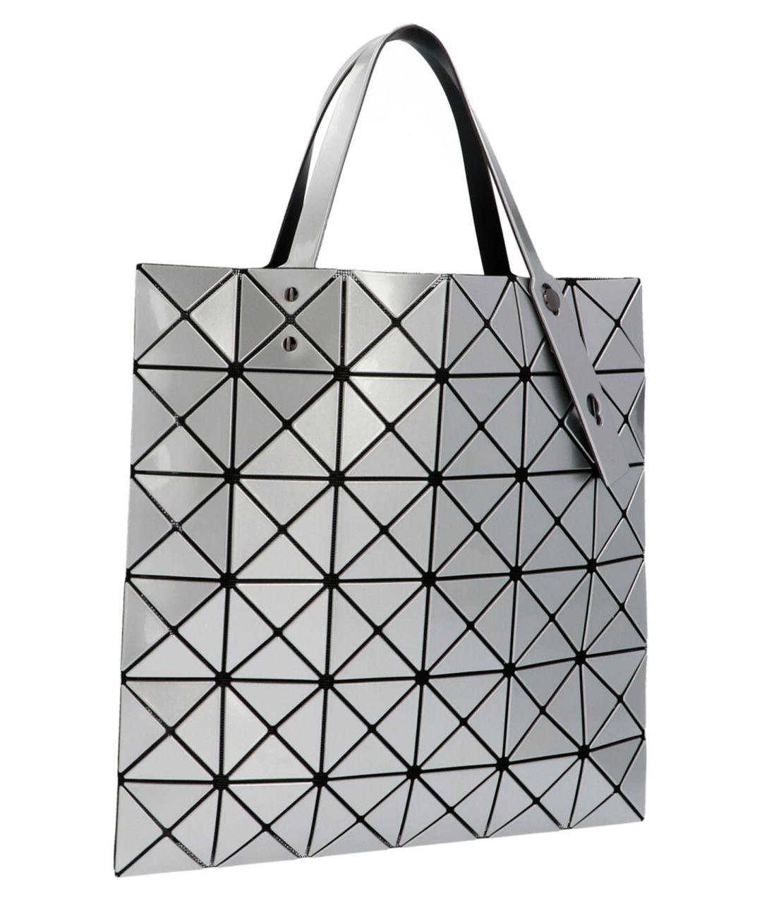 BAO BAO ISSEY MIYAKE Серебряная синтетическая сумка тоут, фото 2