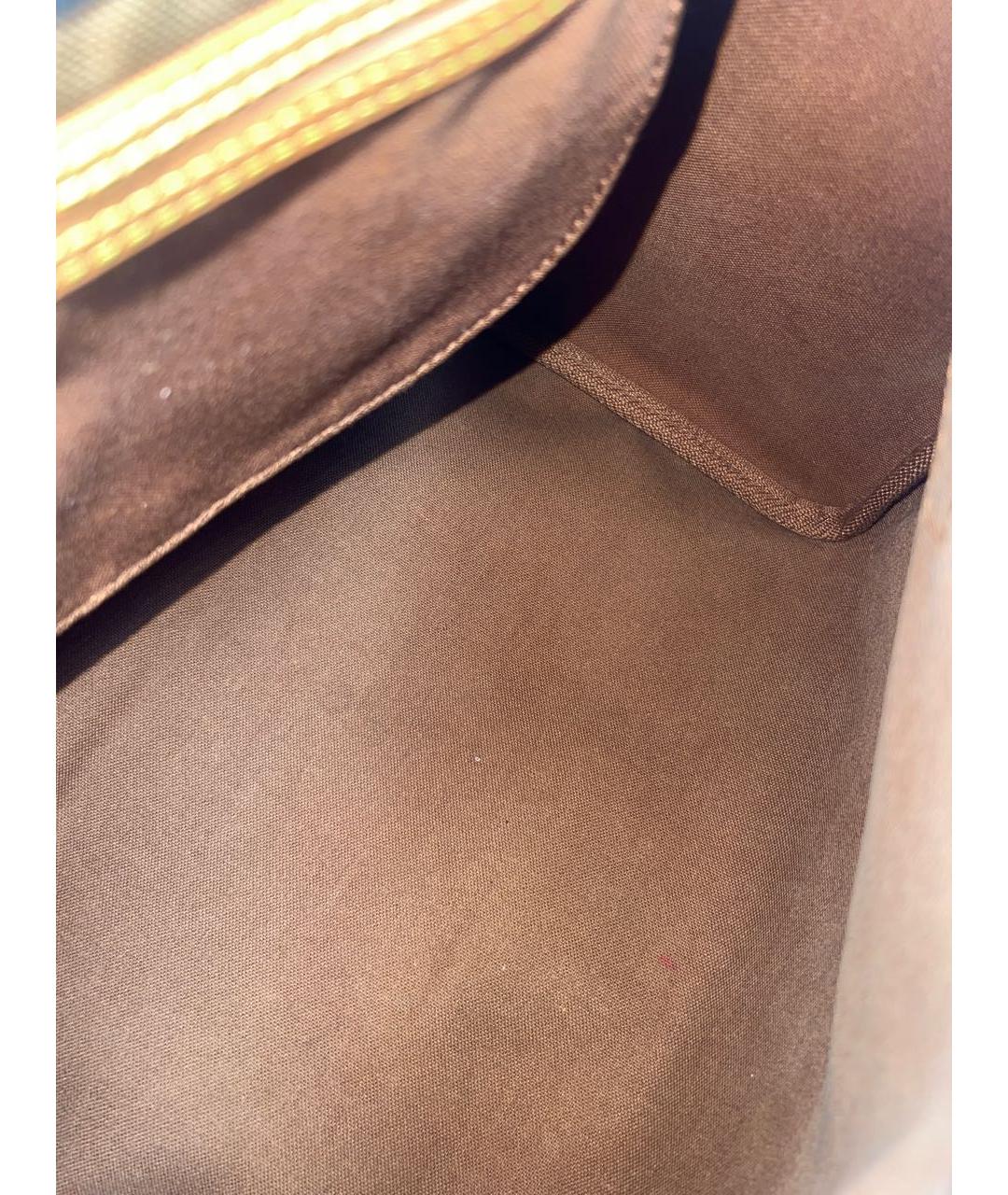LOUIS VUITTON Коричневая кожаная дорожная/спортивная сумка, фото 6