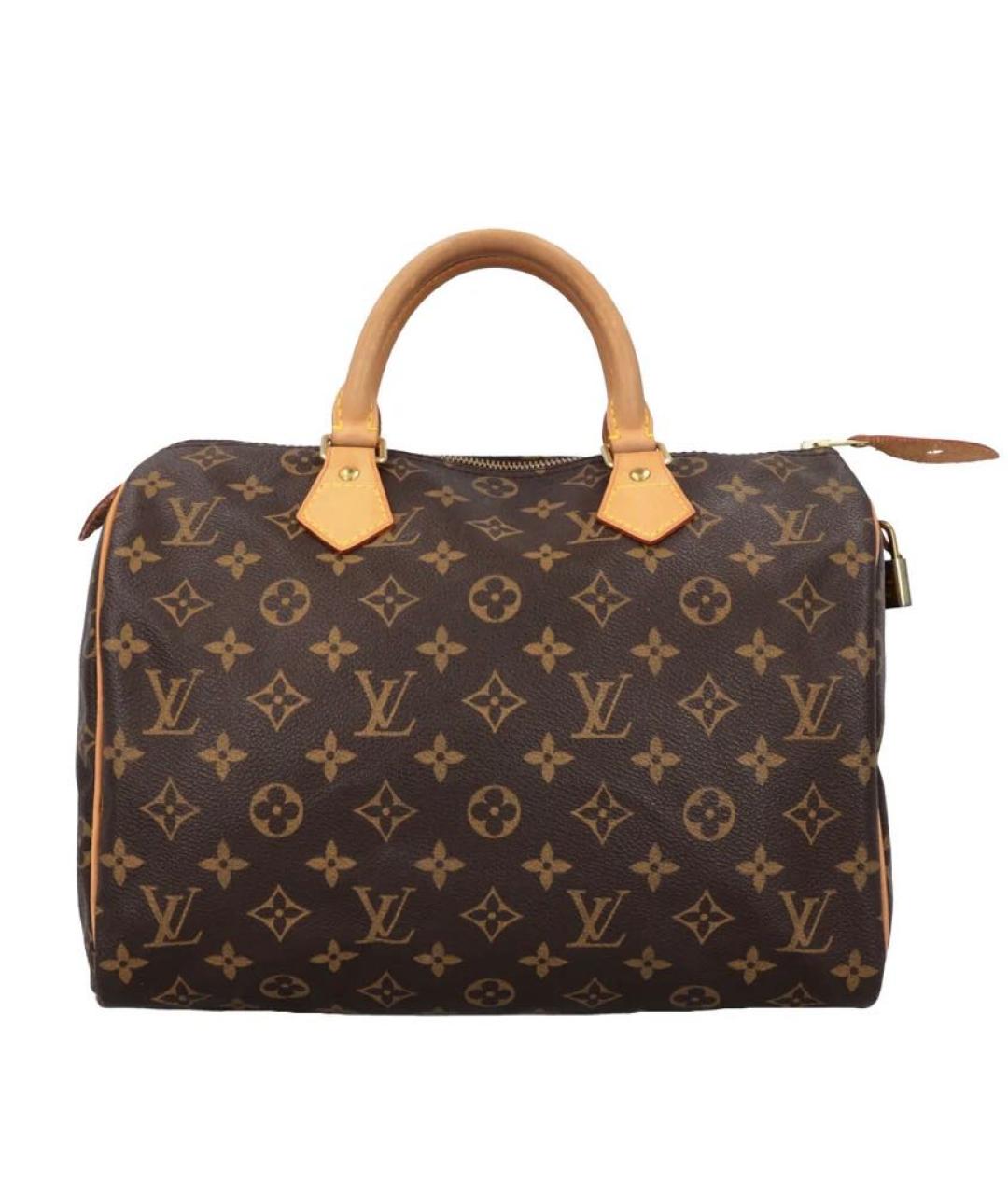 LOUIS VUITTON Коричневая кожаная дорожная/спортивная сумка, фото 1