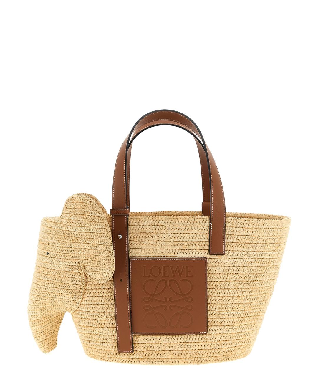 LOEWE Бежевая сумка тоут, фото 1