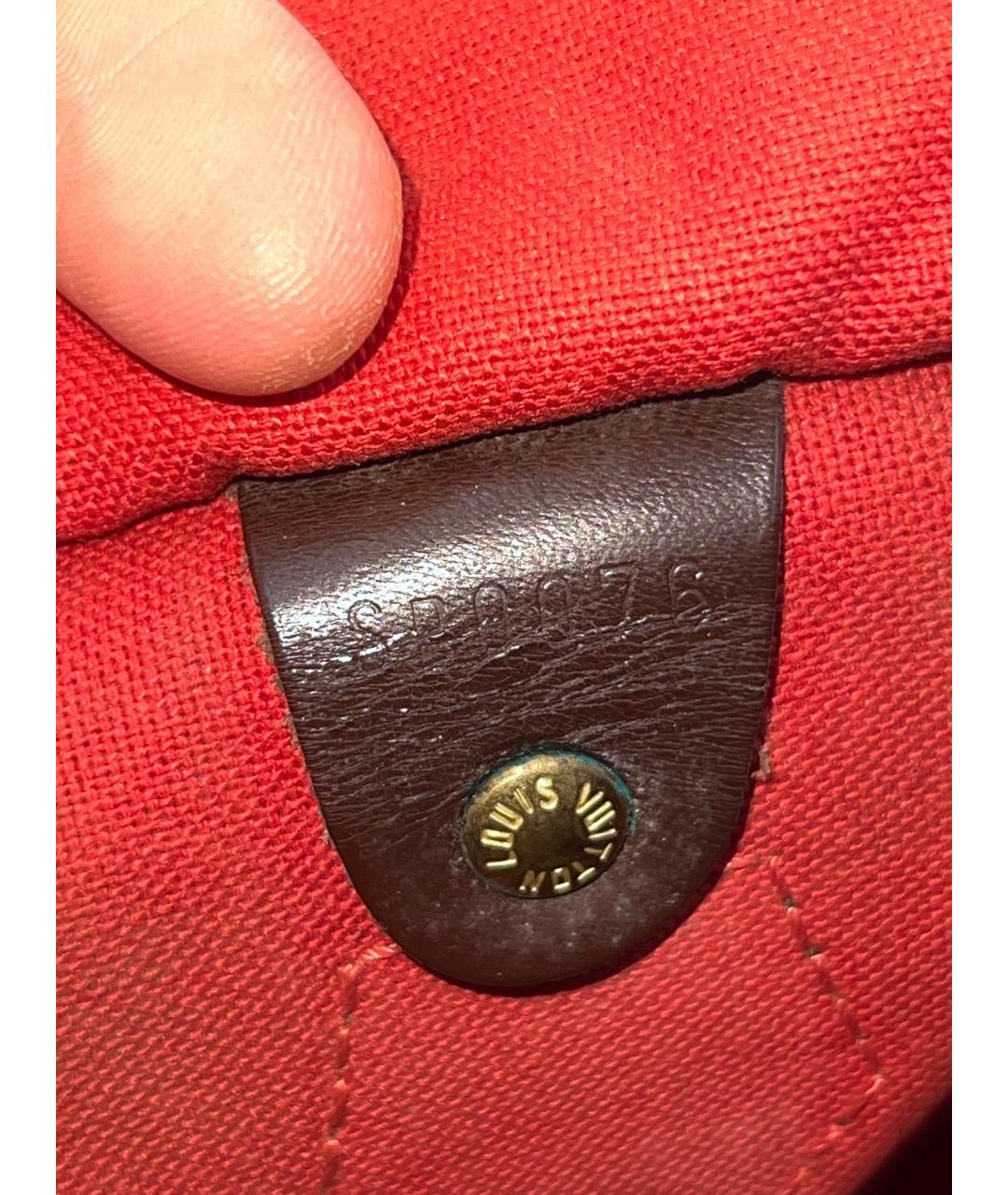 LOUIS VUITTON Коричневая дорожная/спортивная сумка, фото 8