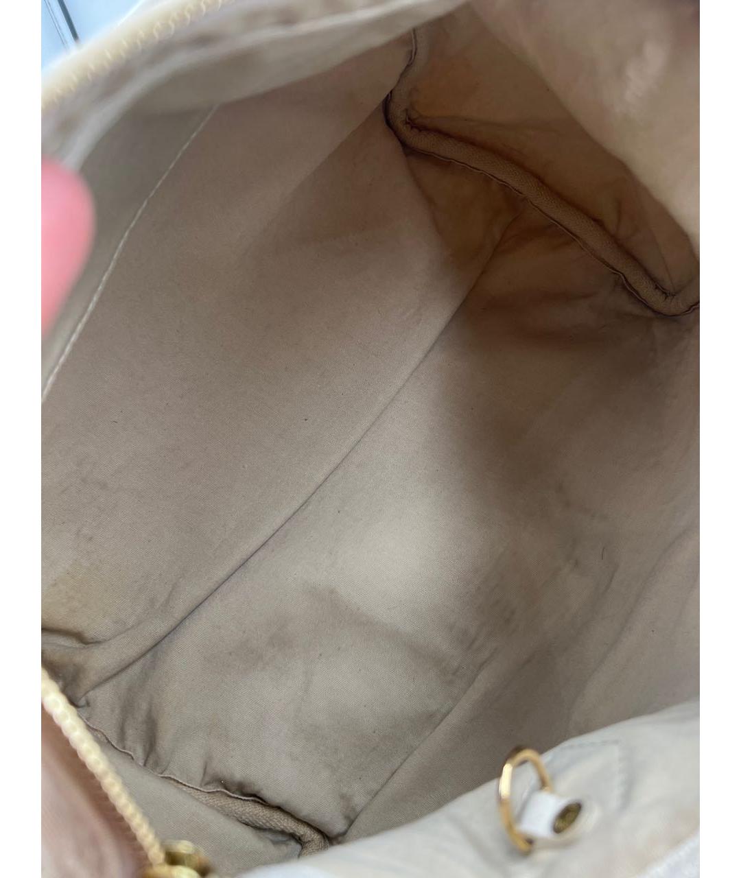 LOUIS VUITTON Бежевая тканевая дорожная/спортивная сумка, фото 8