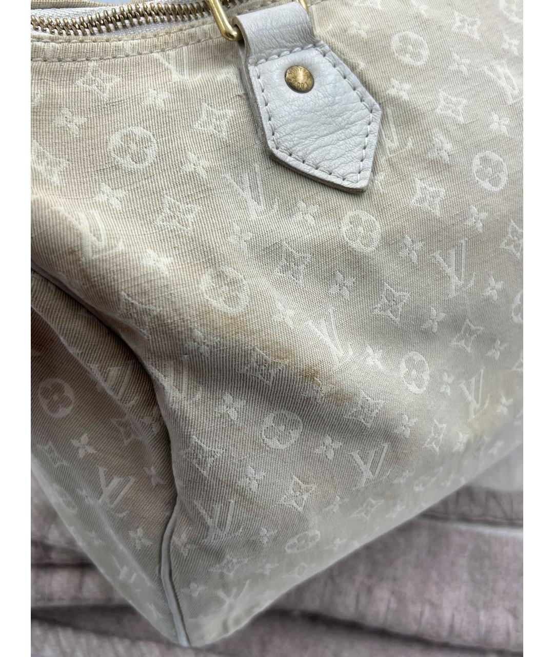 LOUIS VUITTON Бежевая тканевая дорожная/спортивная сумка, фото 6