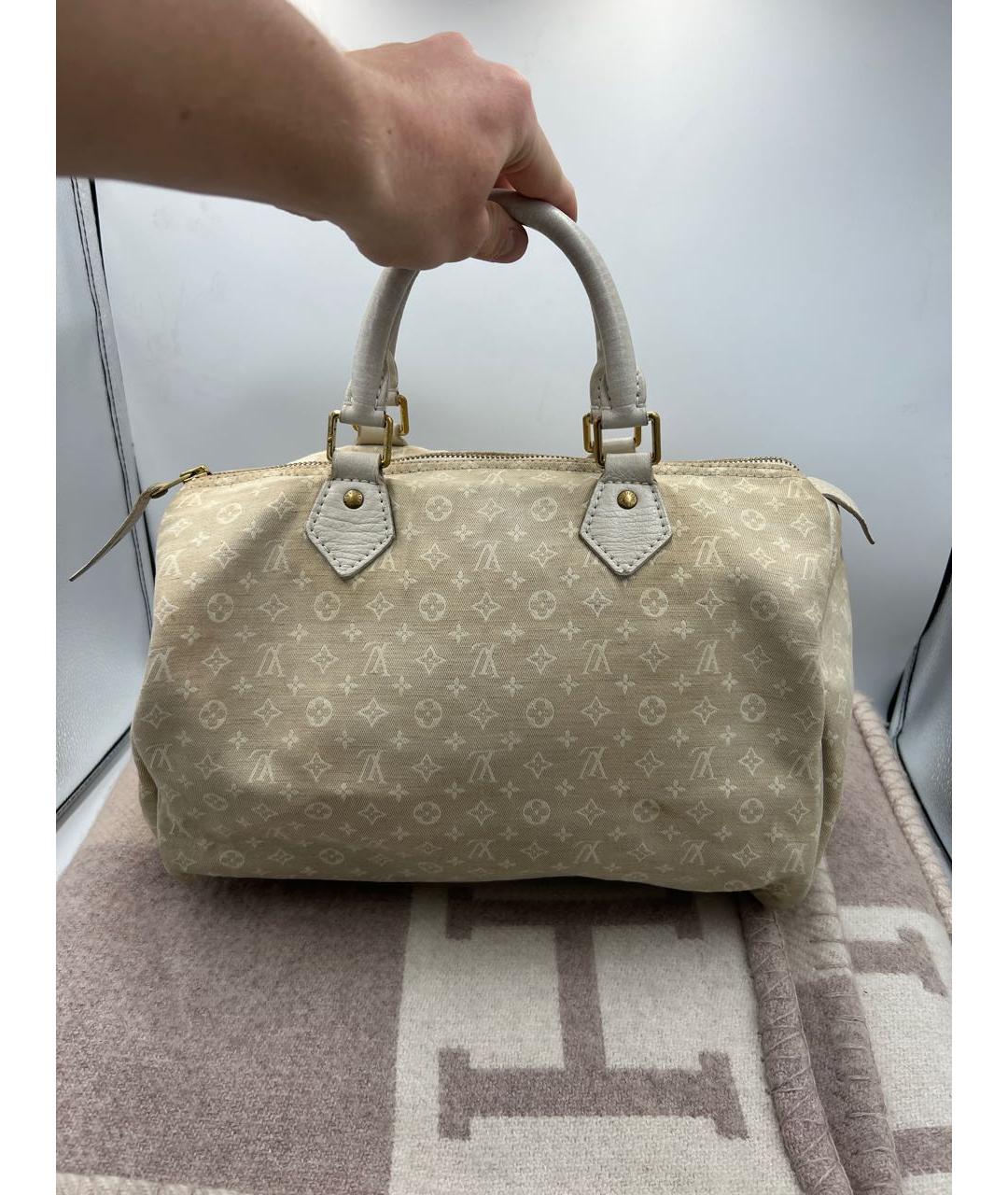 LOUIS VUITTON Бежевая тканевая дорожная/спортивная сумка, фото 2