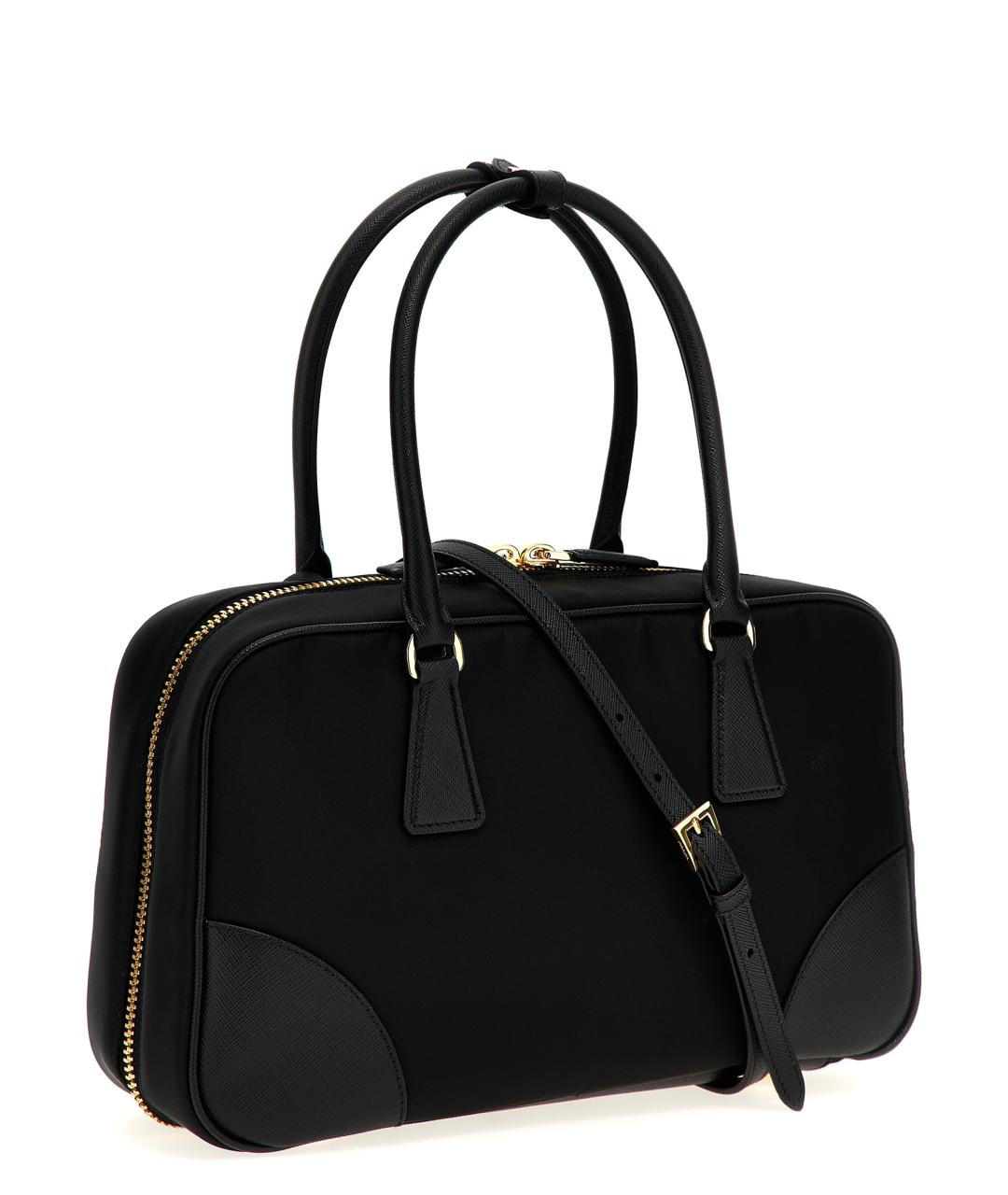 PRADA Черная синтетическая сумка тоут, фото 2