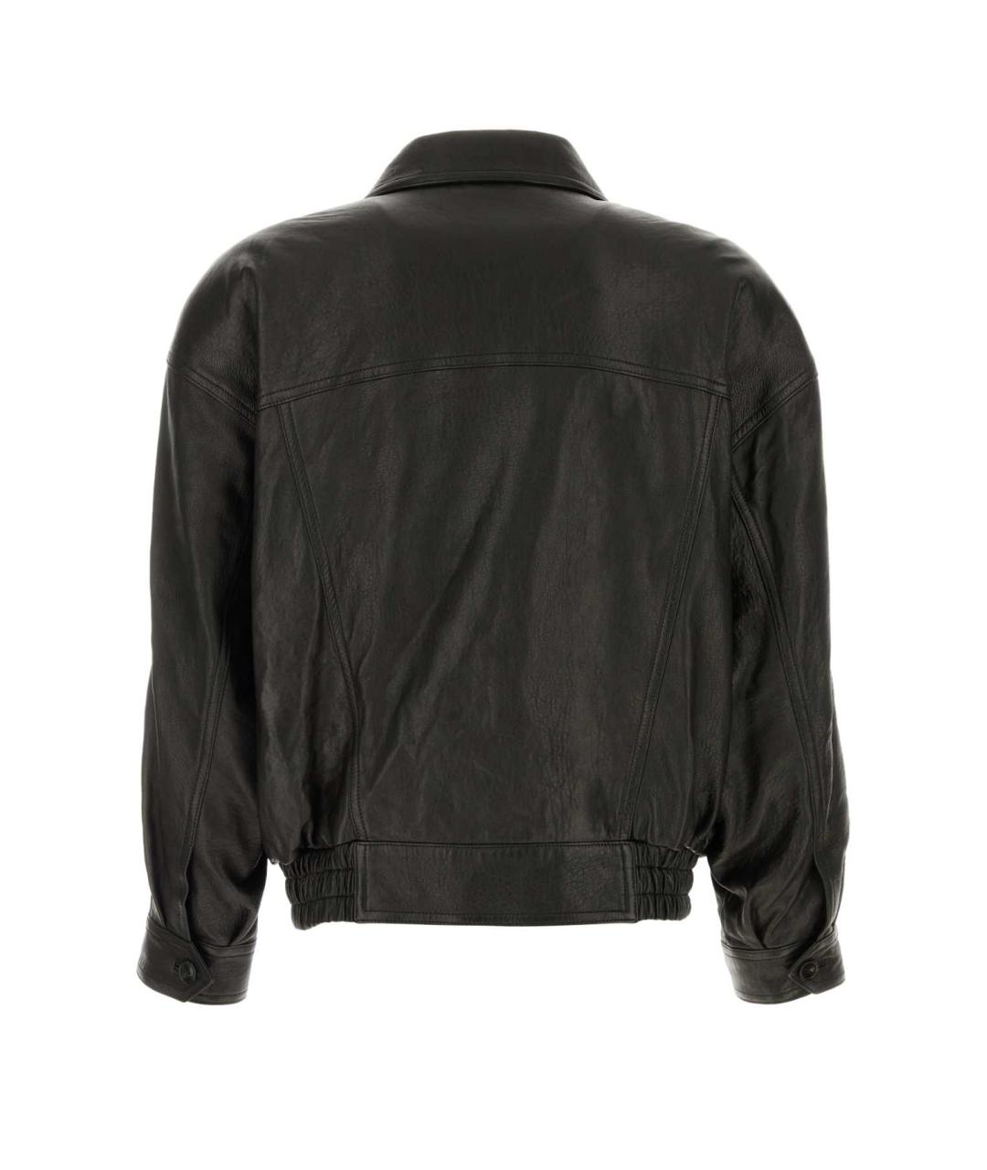 SAINT LAURENT Черная кожаная куртка, фото 2