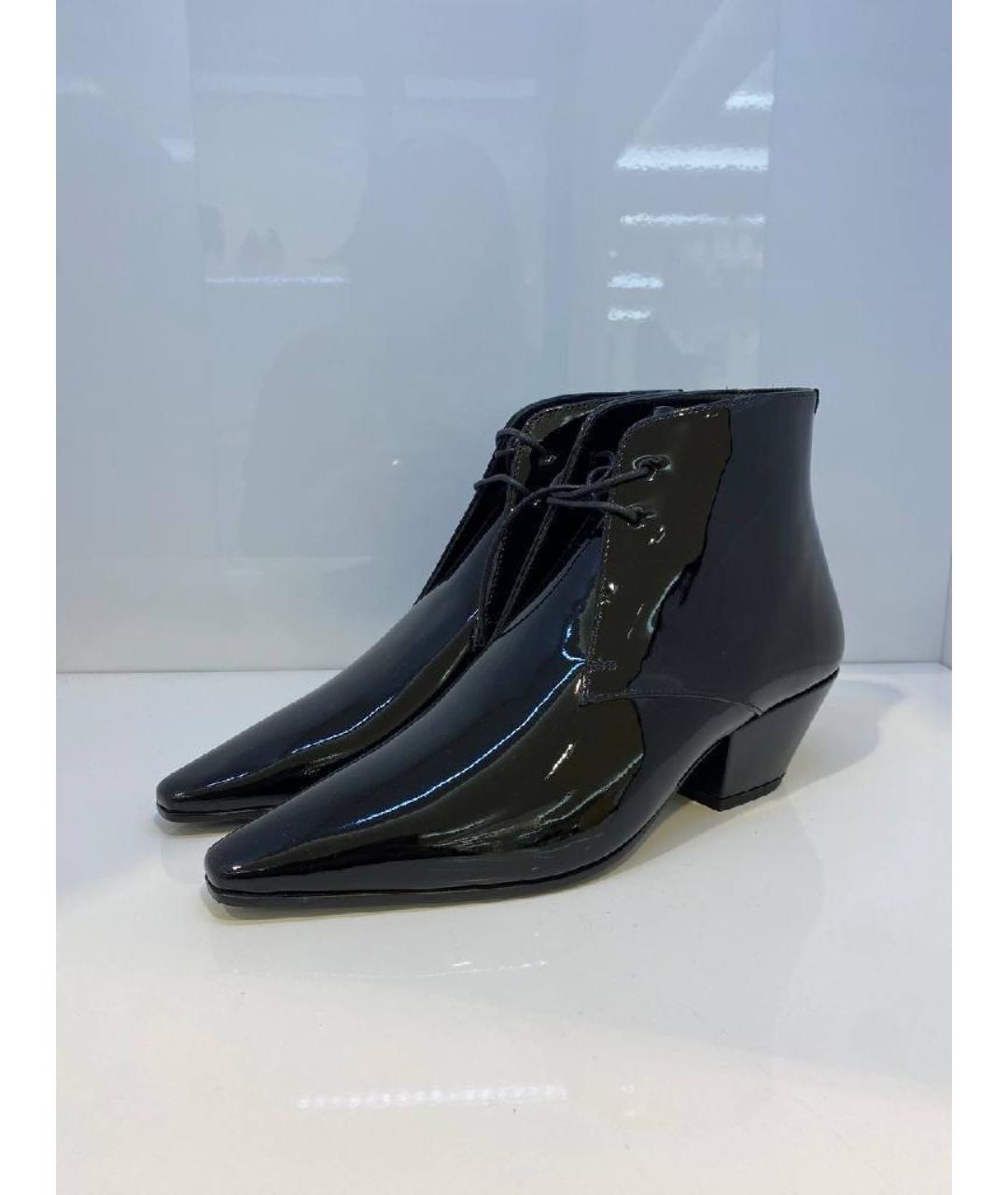 SAINT LAURENT Черные ботинки, фото 2