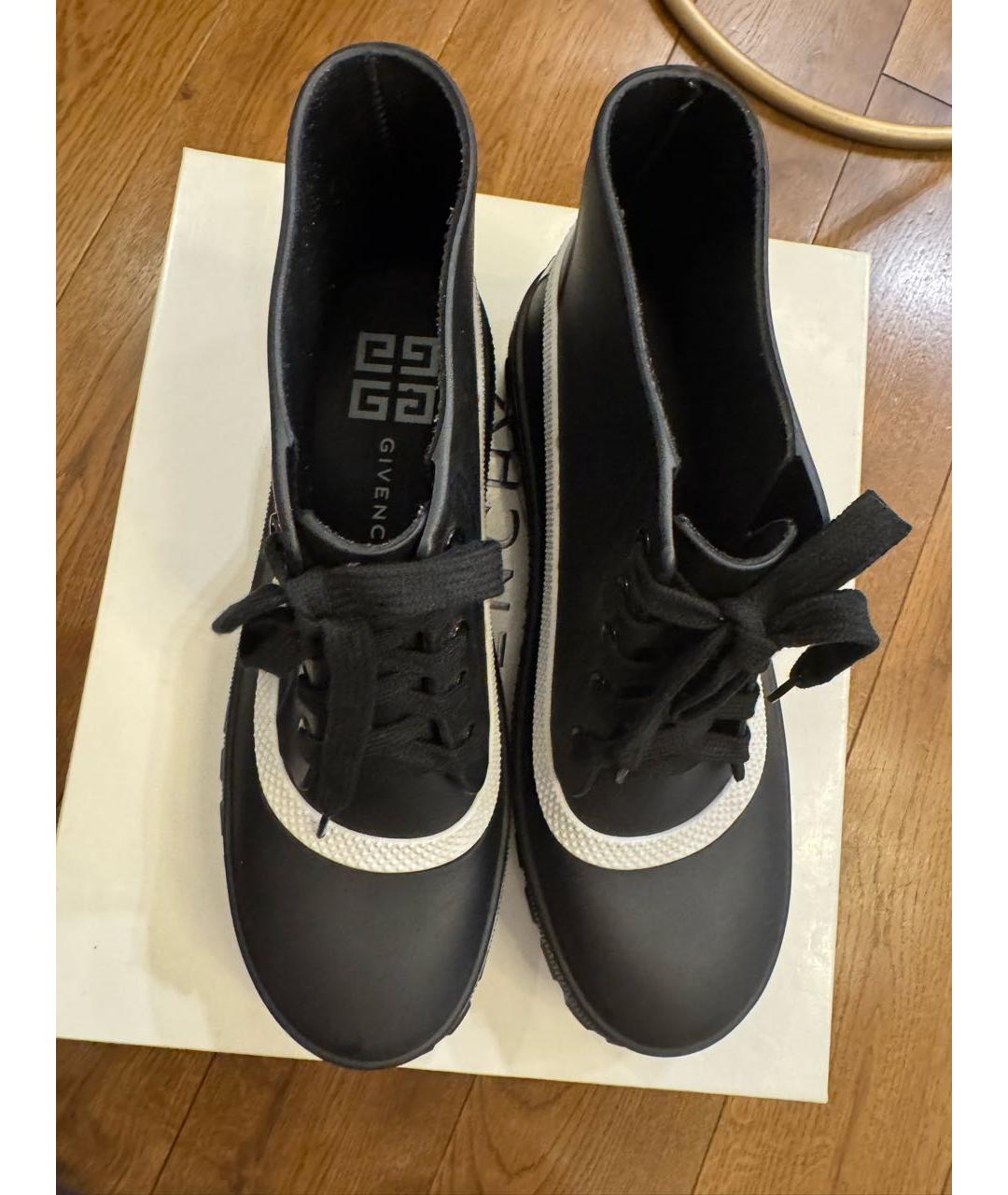 GIVENCHY Черные резиновые ботинки, фото 3
