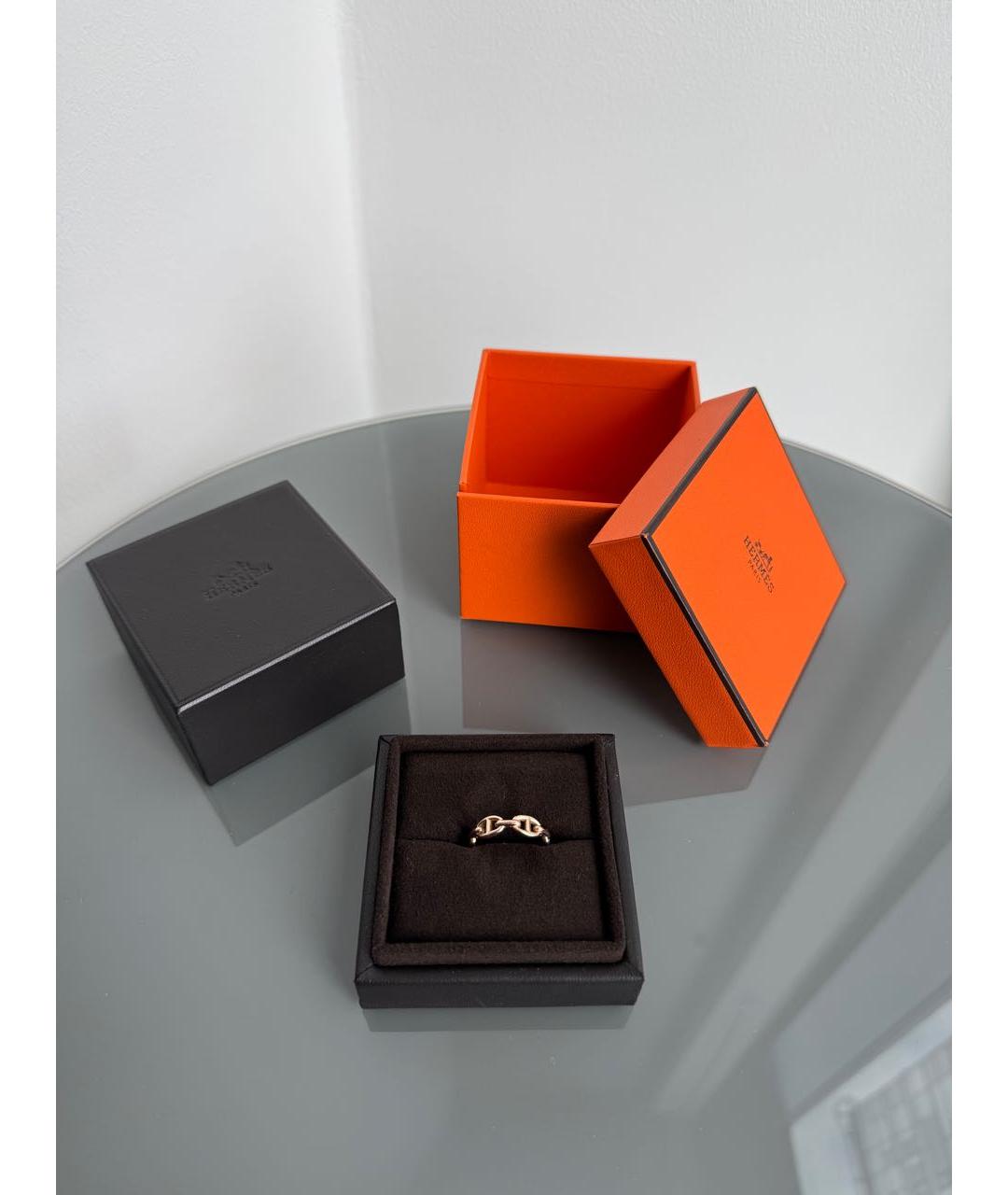 HERMES Золотое кольцо из розового золота, фото 8