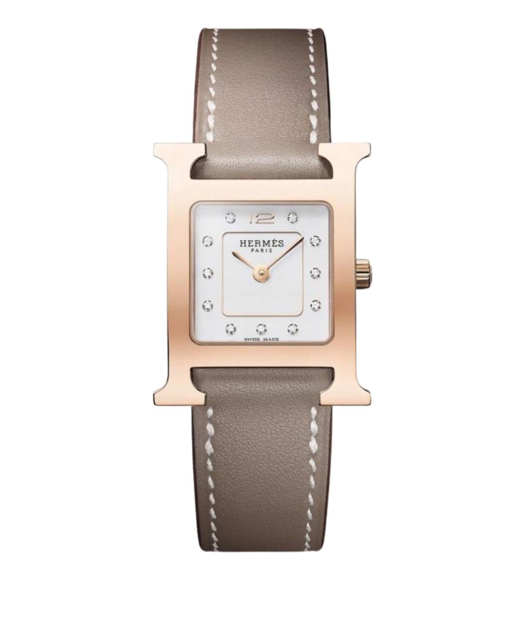 HERMES Золотые часы из розового золота, фото 1
