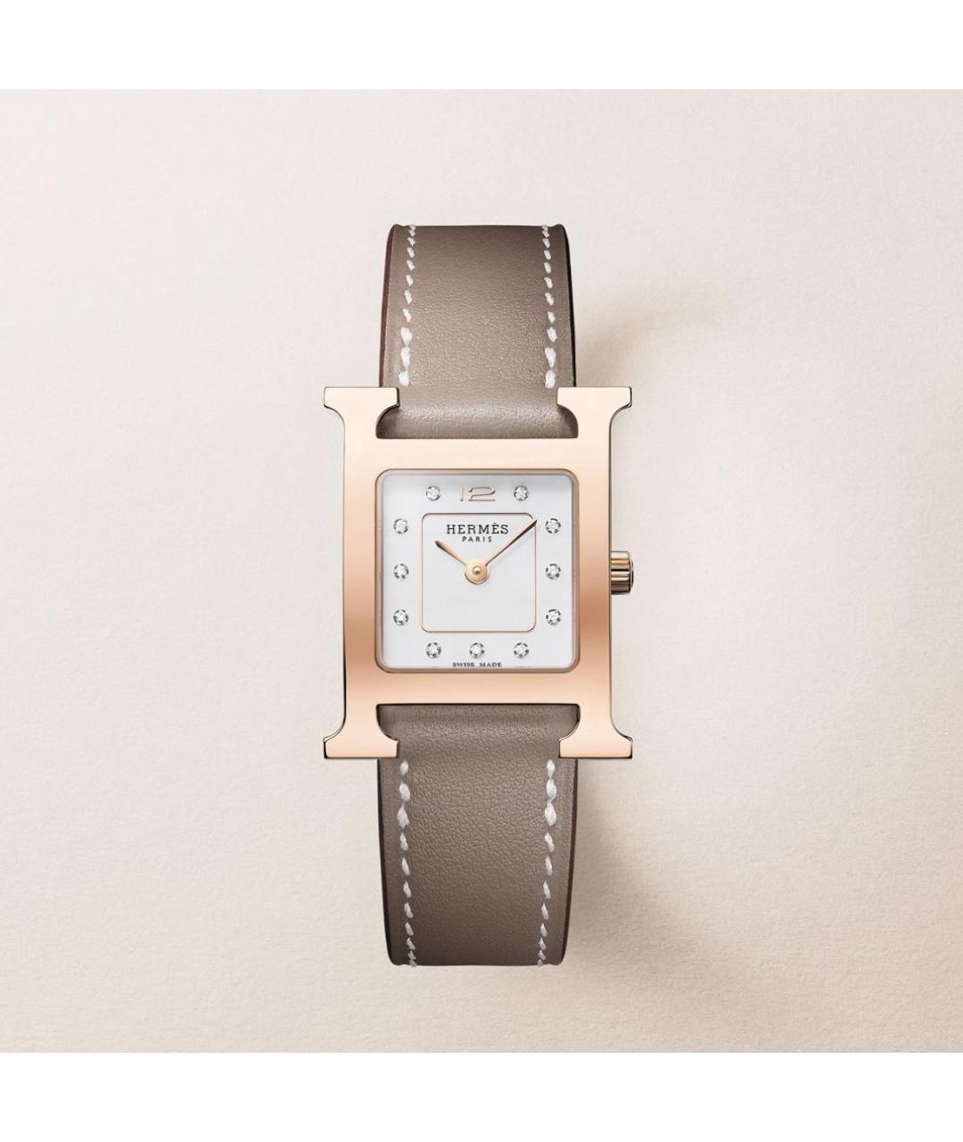 HERMES Золотые часы из розового золота, фото 7