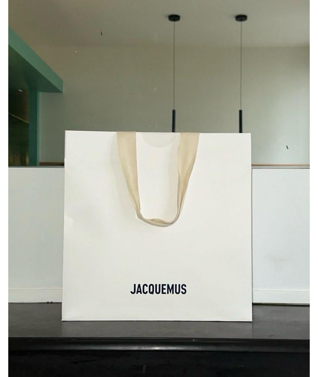 JACQUEMUS Коричневая кожаная поясная сумка, фото 4