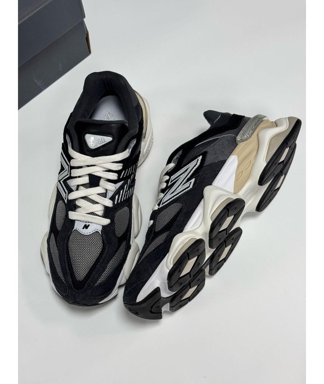 NEW BALANCE Черные замшевые низкие кроссовки / кеды, фото 4