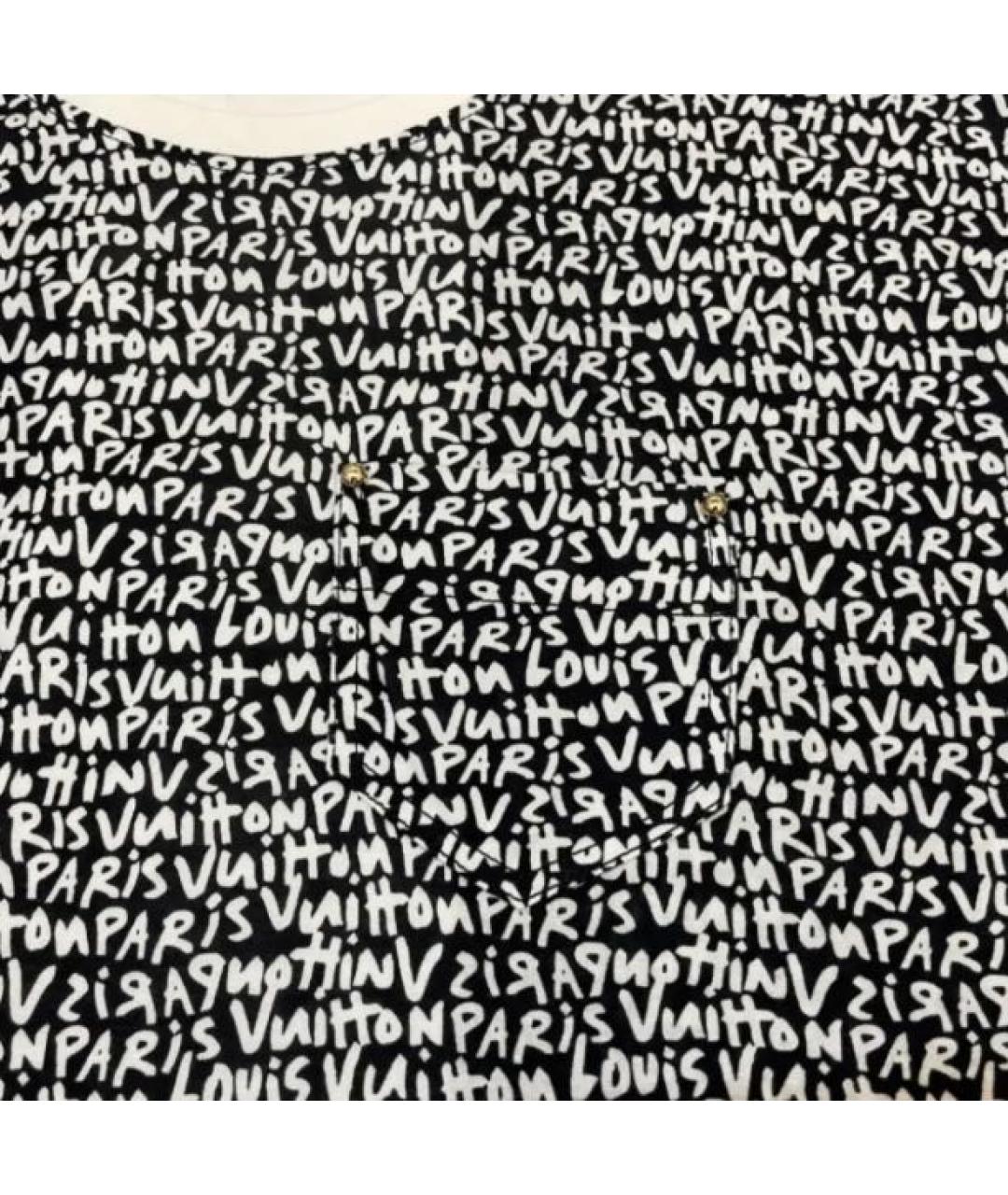 LOUIS VUITTON Черная футболка, фото 3