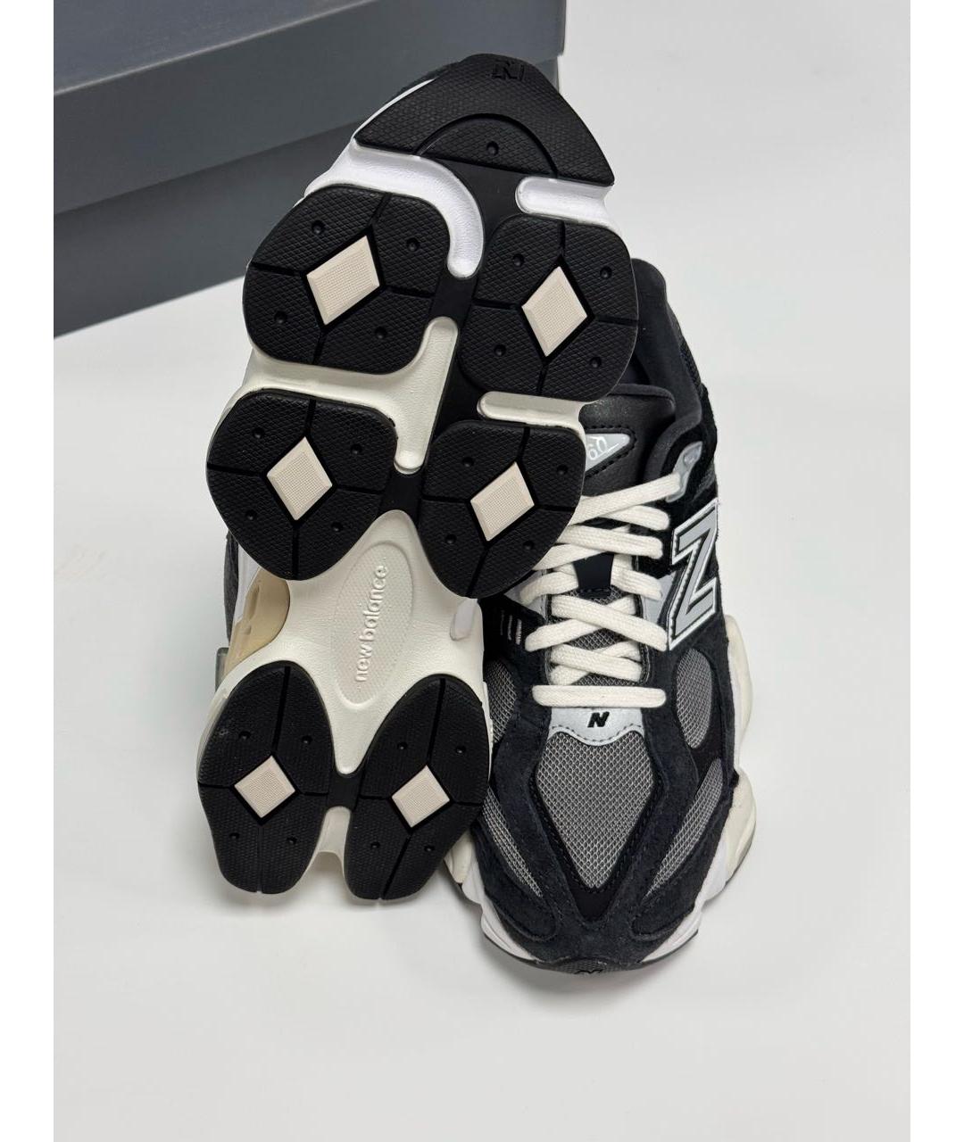 NEW BALANCE Черные замшевые низкие кроссовки / кеды, фото 5