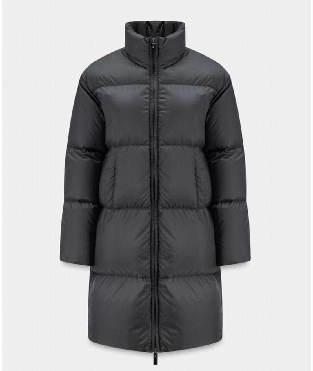 MAX MARA Черный полиэстеровый пуховик, фото 9