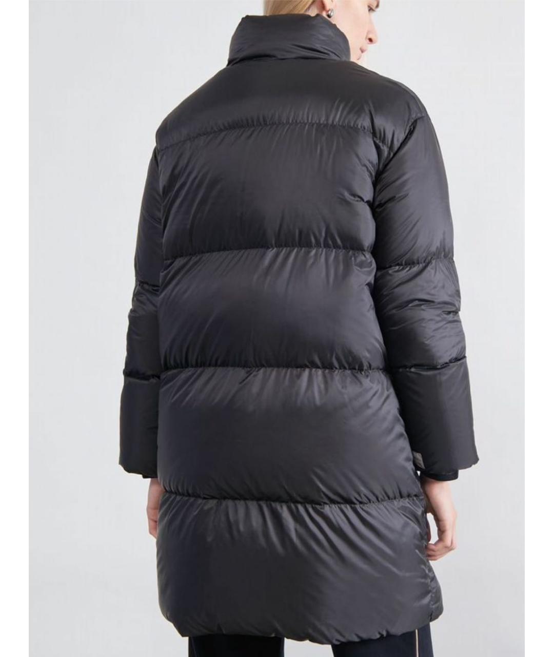 MAX MARA Черный полиэстеровый пуховик, фото 2