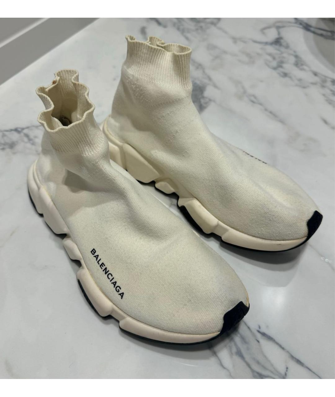 BALENCIAGA Белые кроссовки, фото 6