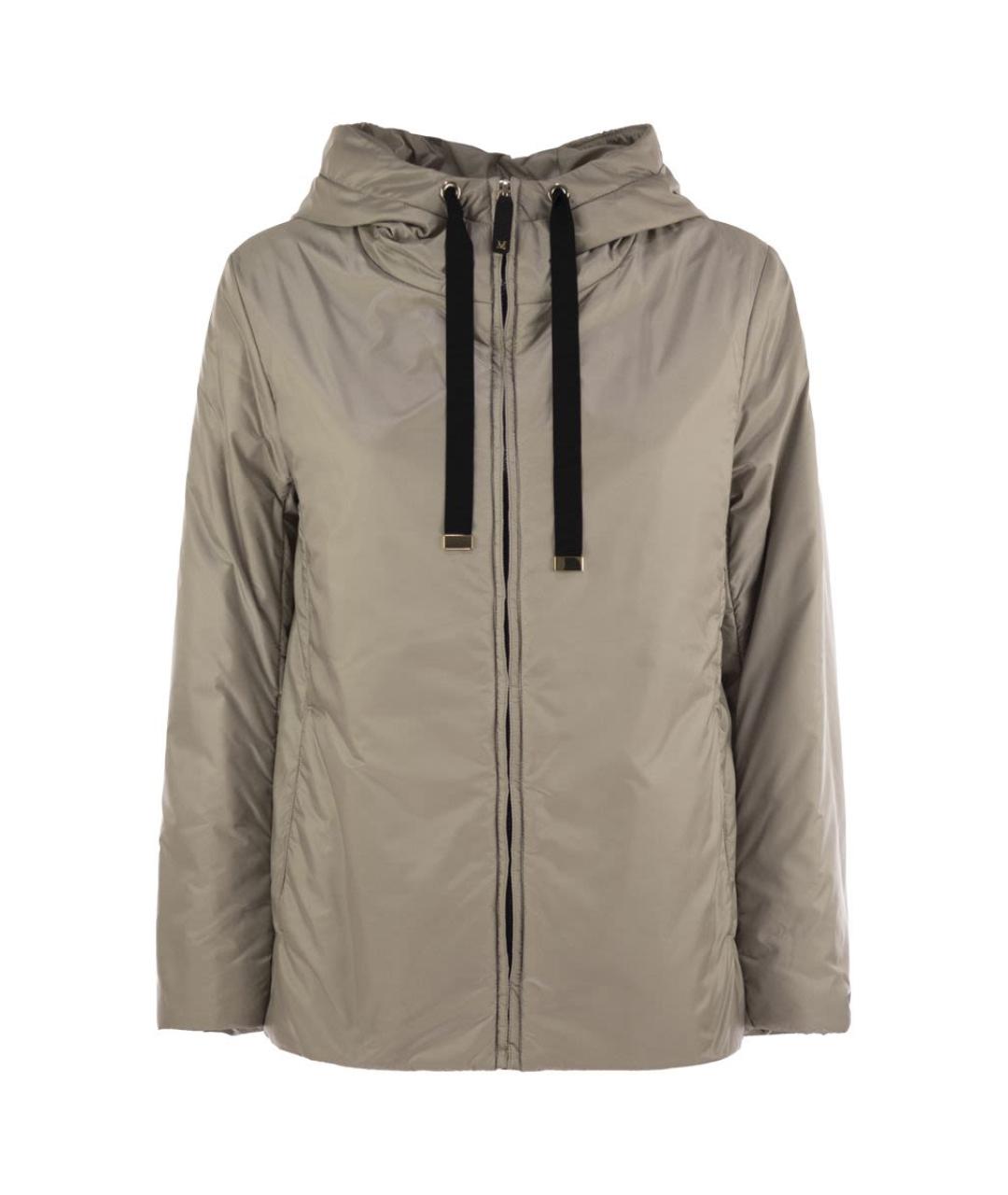 MAX MARA Бежевая полиэстеровая куртка, фото 1