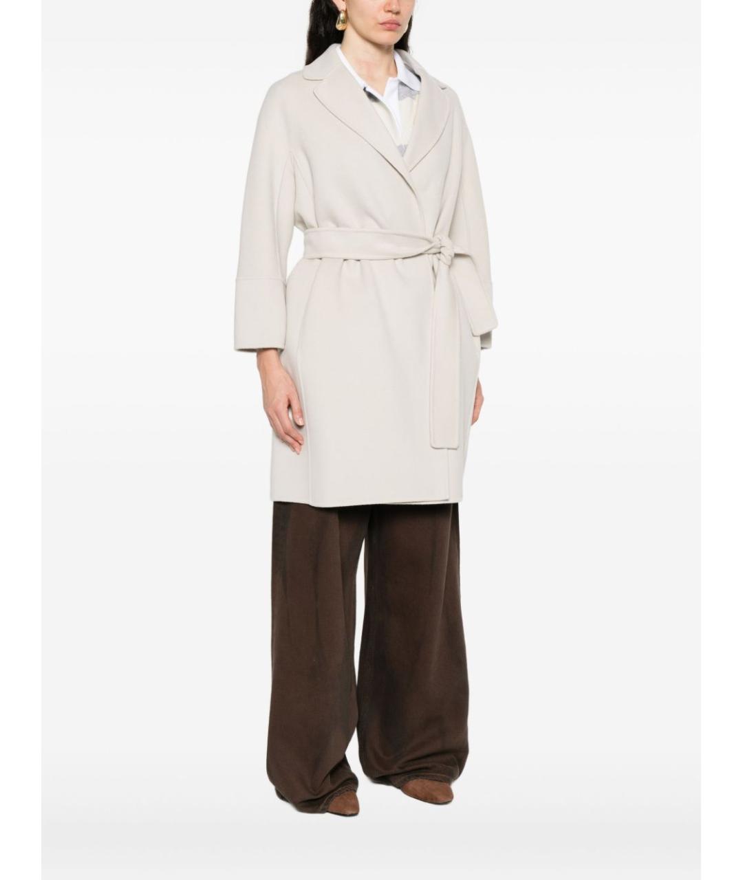 'S MAX MARA Бежевое шерстяное пальто, фото 3