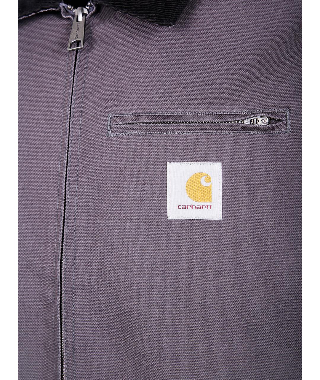 CARHARTT WIP Серая хлопковая куртка, фото 5