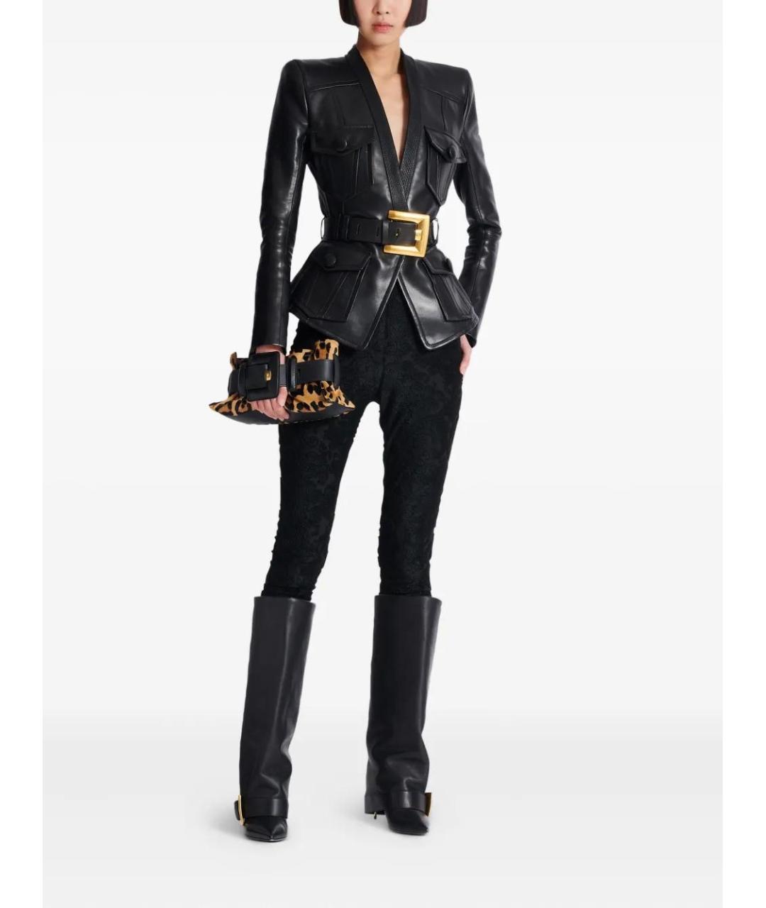 BALMAIN Коричневая кожаная сумка с короткими ручками, фото 2