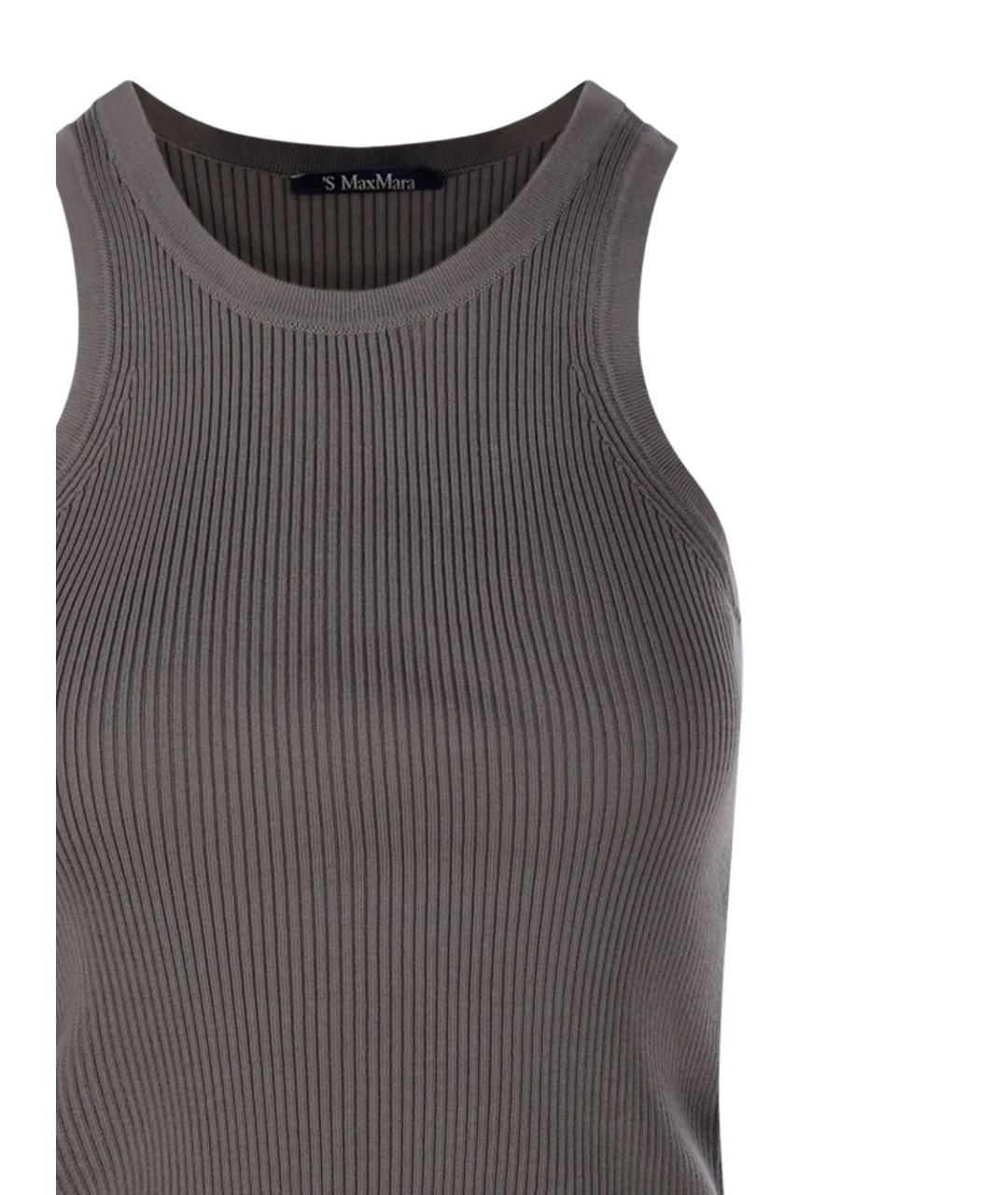 'S MAX MARA Хлопковая майка, фото 4