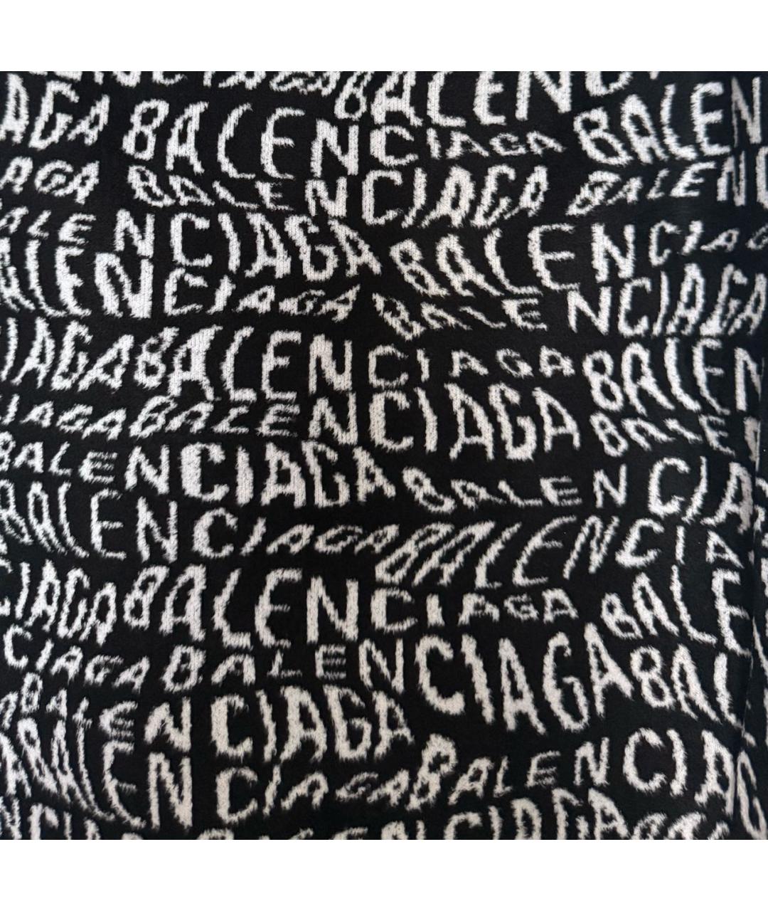 BALENCIAGA Черная вискозная юбка миди, фото 4