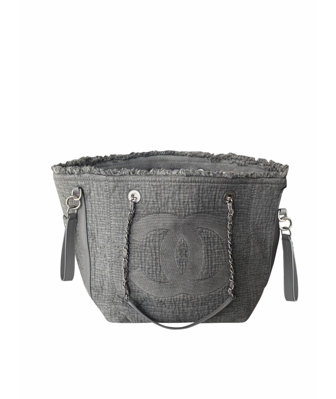 CHANEL Серая сумка тоут, фото 1