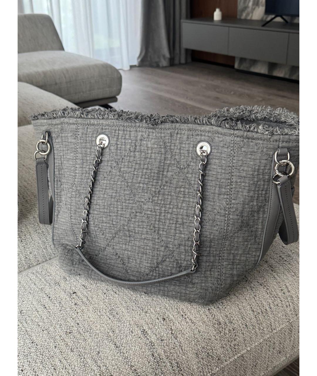 CHANEL Серая сумка тоут, фото 2