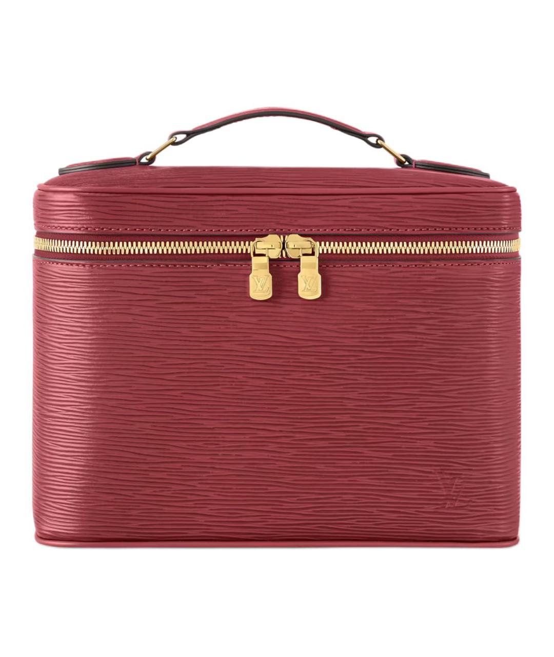 LOUIS VUITTON Красная кожаная косметичка, фото 1