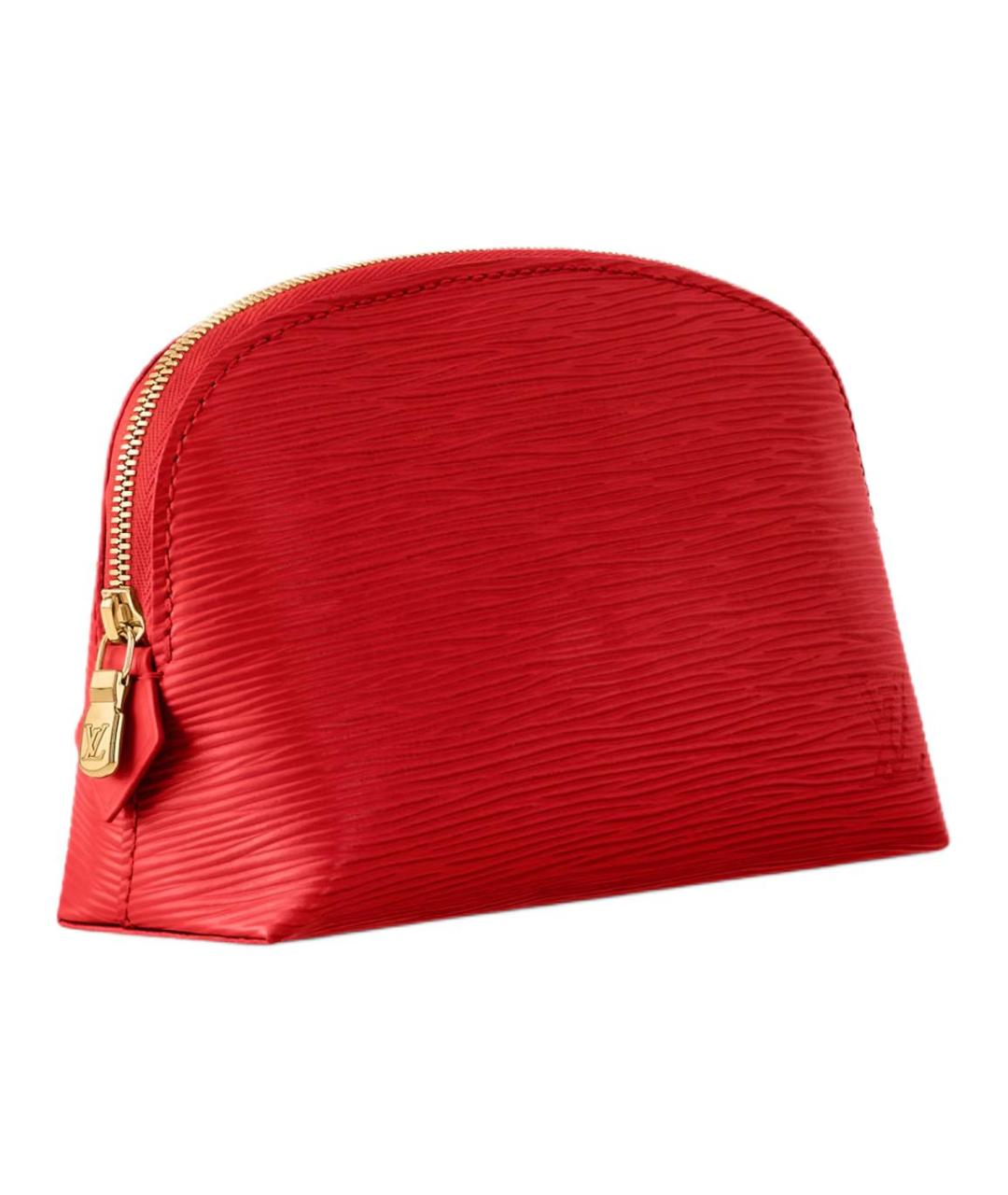 LOUIS VUITTON Красная кожаная косметичка, фото 2