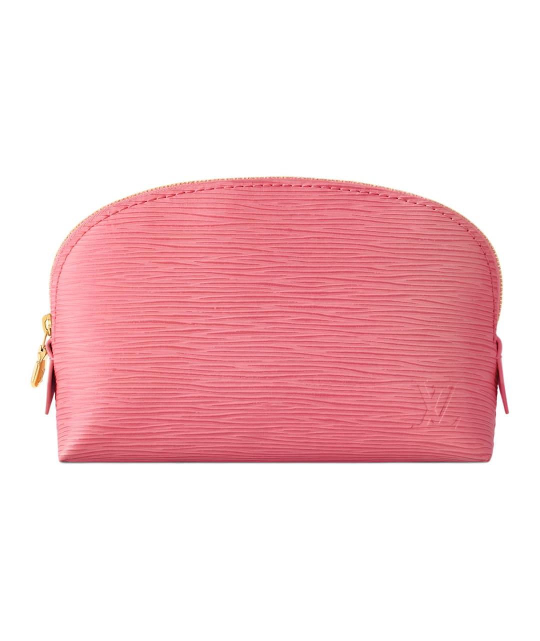 LOUIS VUITTON Розовая кожаная косметичка, фото 1