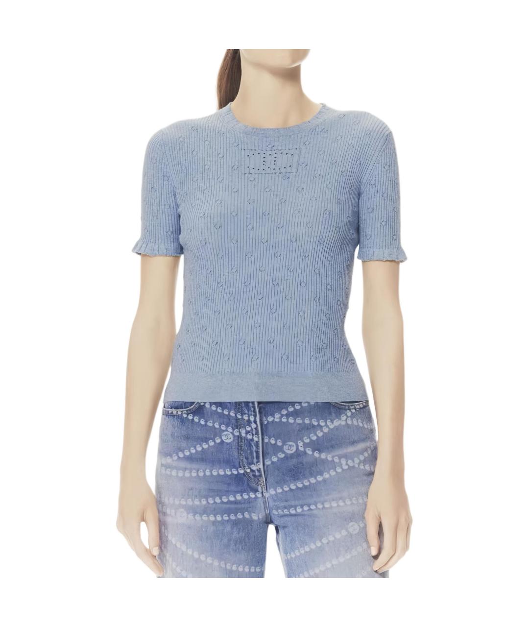 CHANEL Синий джемпер / свитер, фото 3