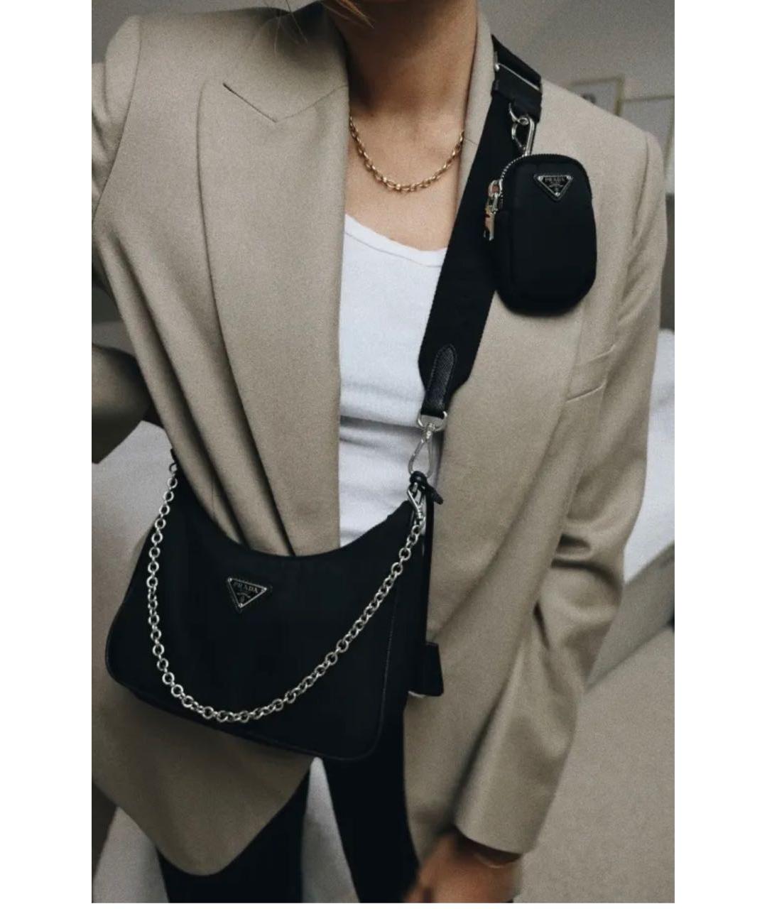 PRADA Черная сумка с короткими ручками, фото 4