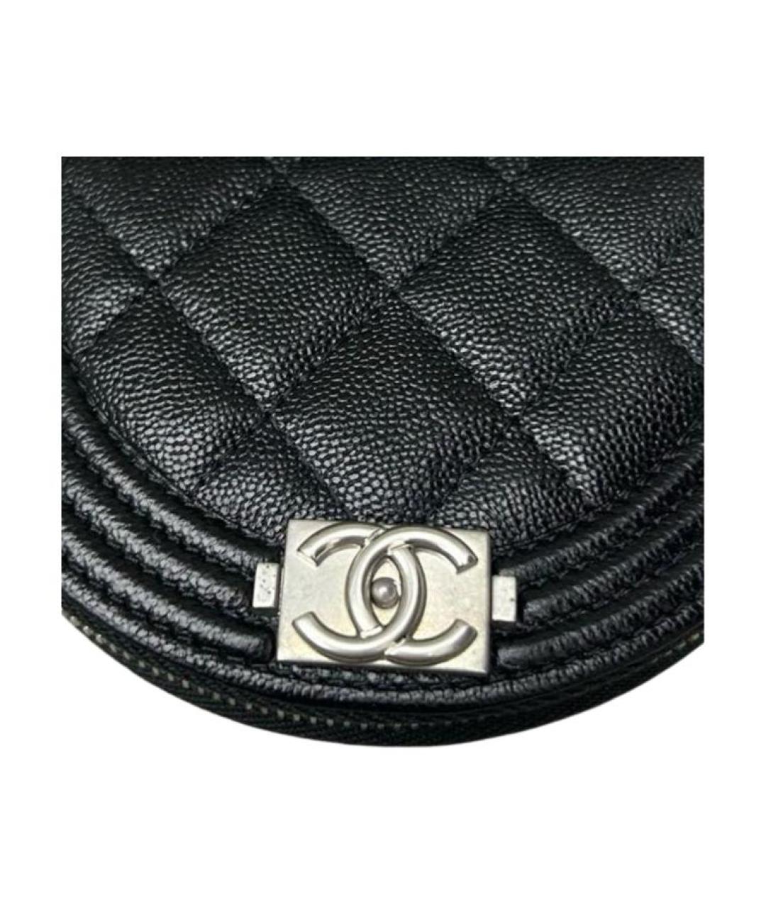 CHANEL Черный кожаный кошелек, фото 2