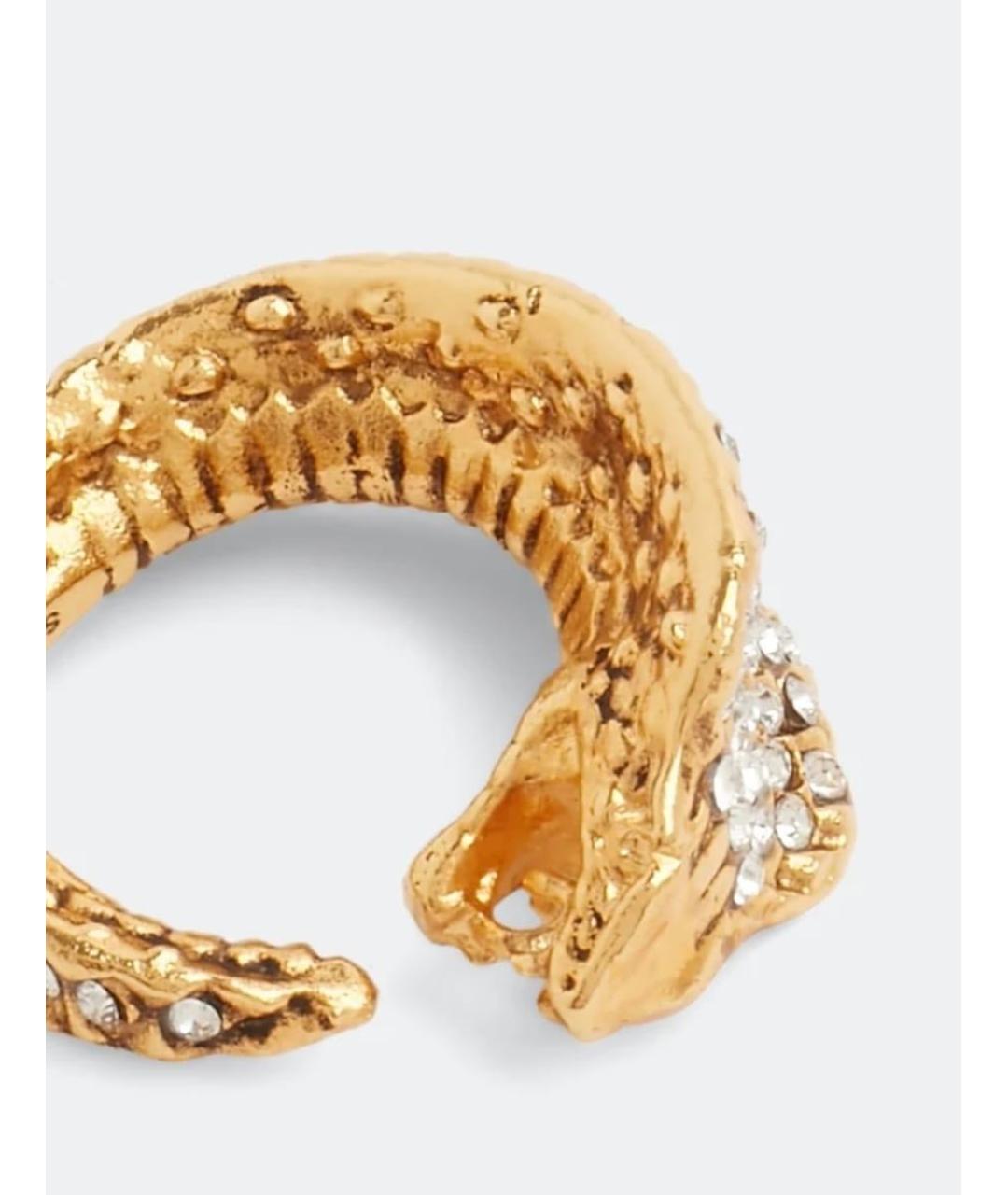 SAINT LAURENT Золотое латунное кольцо, фото 2
