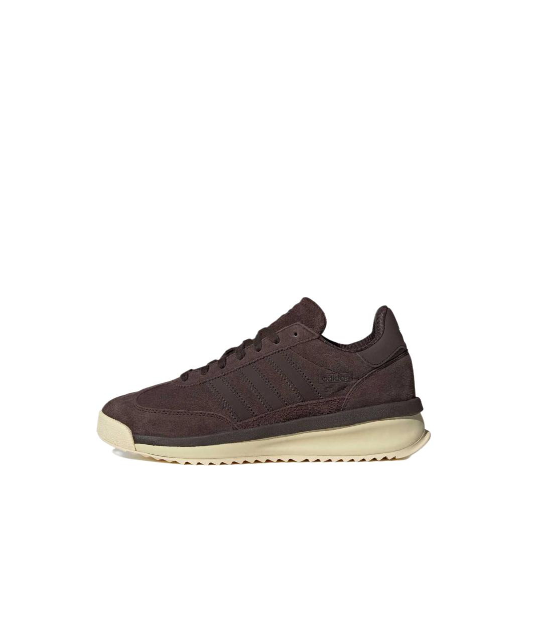 ADIDAS Коричневые кожаные кроссовки, фото 2