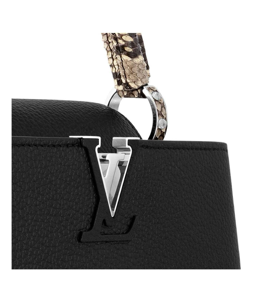 LOUIS VUITTON Черная сумка через плечо из экзотической кожи, фото 4