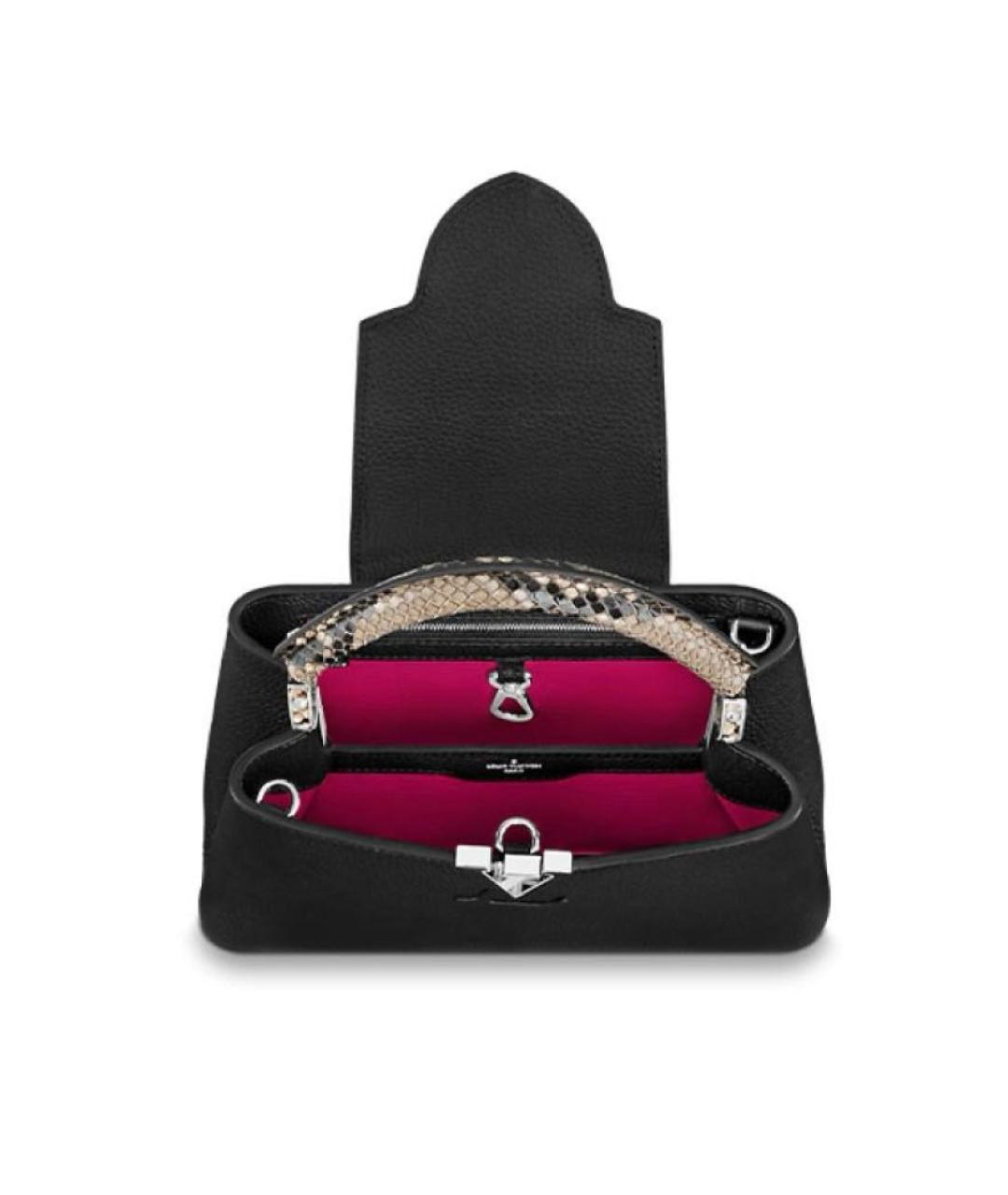 LOUIS VUITTON Черная сумка через плечо из экзотической кожи, фото 3