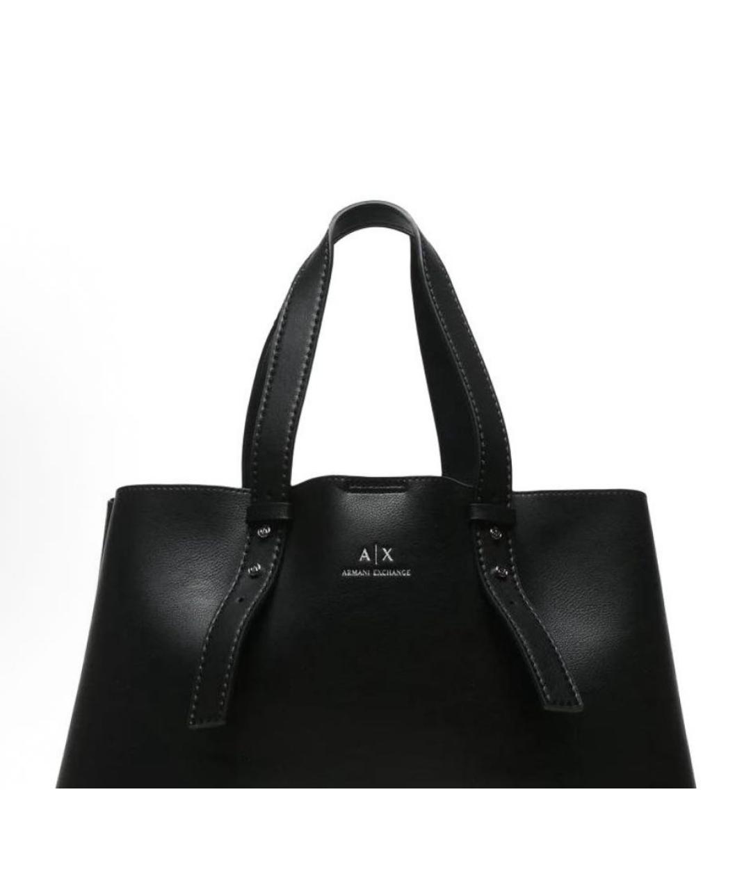 ARMANI EXCHANGE Черная сумка тоут, фото 4