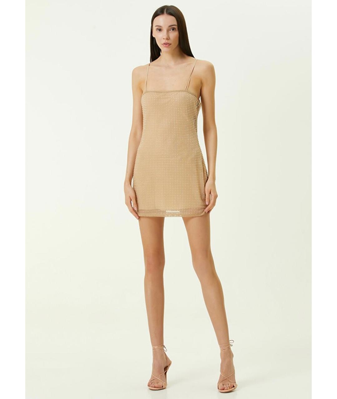 ALEXANDER WANG Бежевое коктейльное платье, фото 3