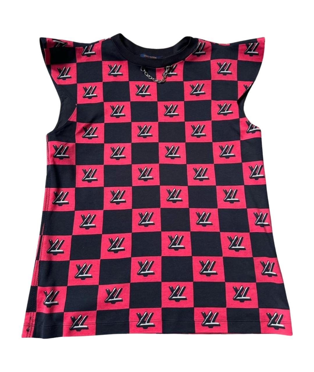 LOUIS VUITTON Хлопко-эластановая футболка, фото 1