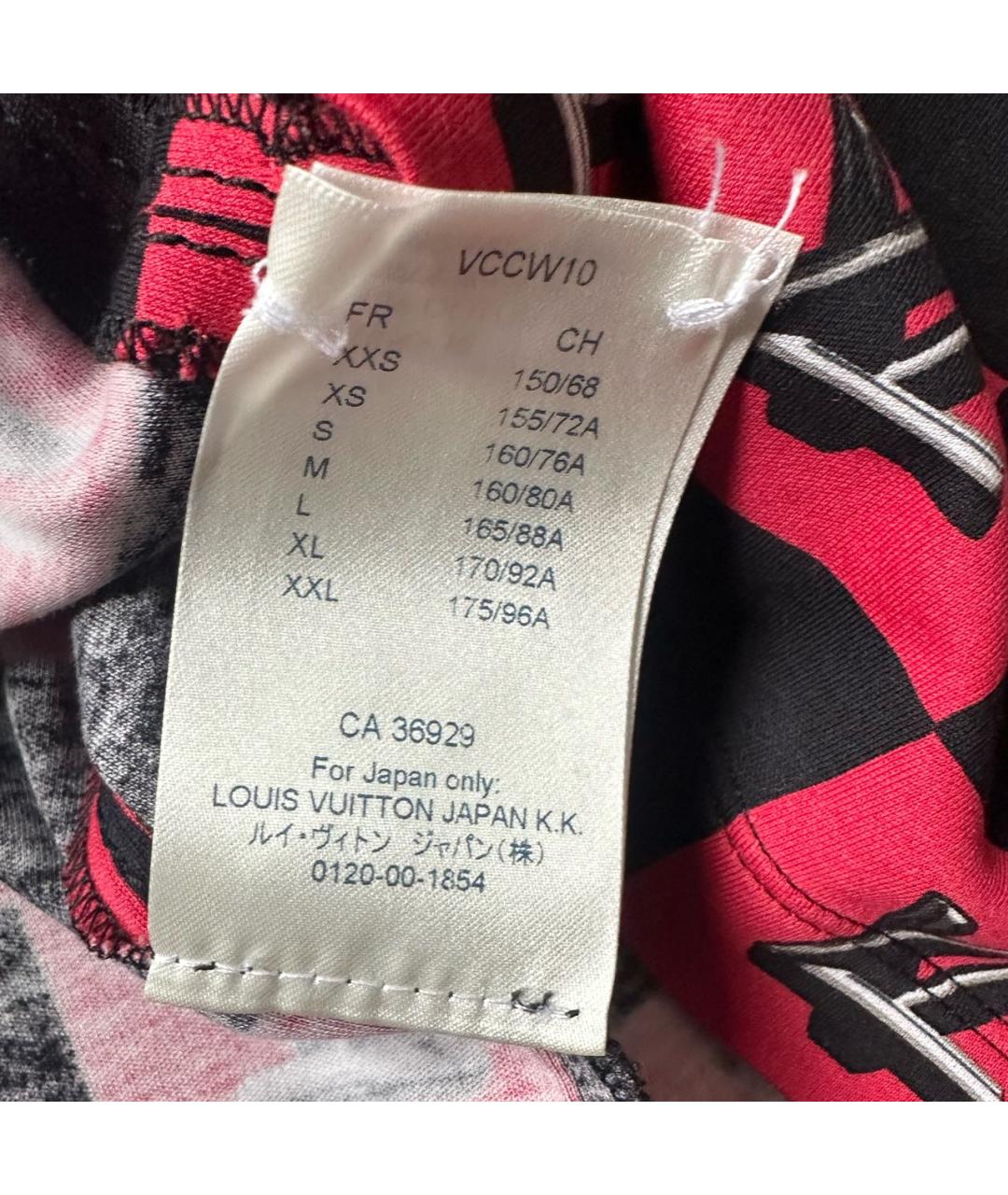 LOUIS VUITTON Хлопко-эластановая футболка, фото 6