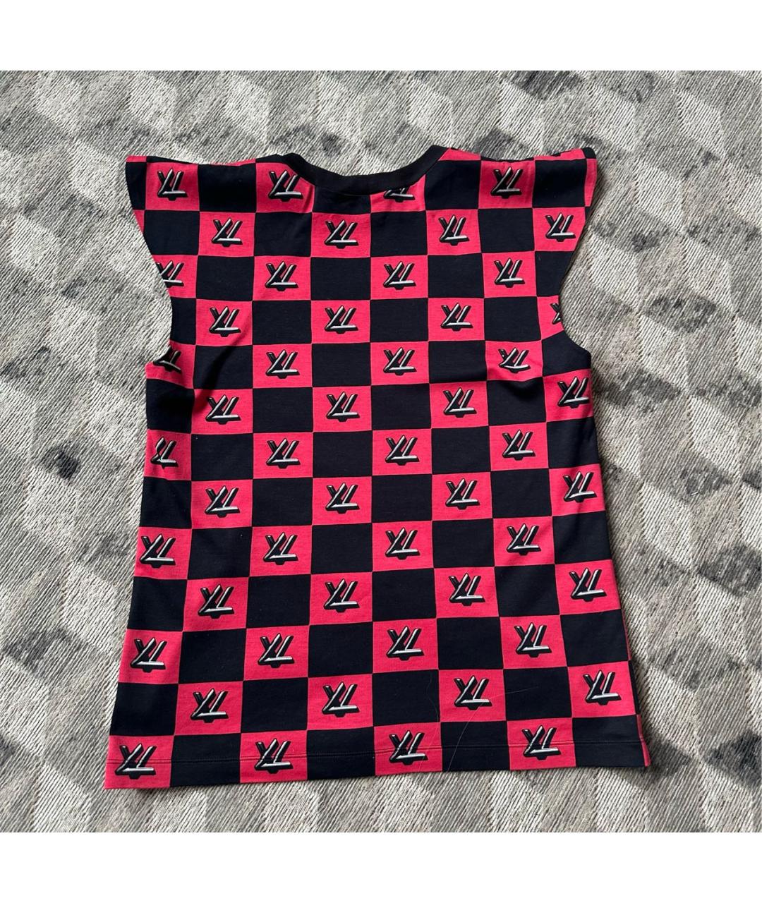 LOUIS VUITTON Хлопко-эластановая футболка, фото 2