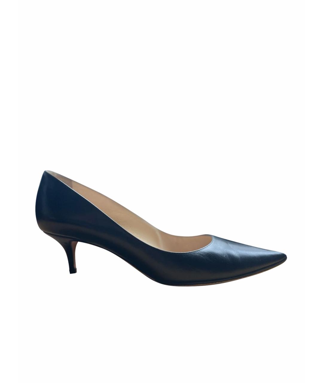 JIMMY CHOO Черные кожаные туфли, фото 4