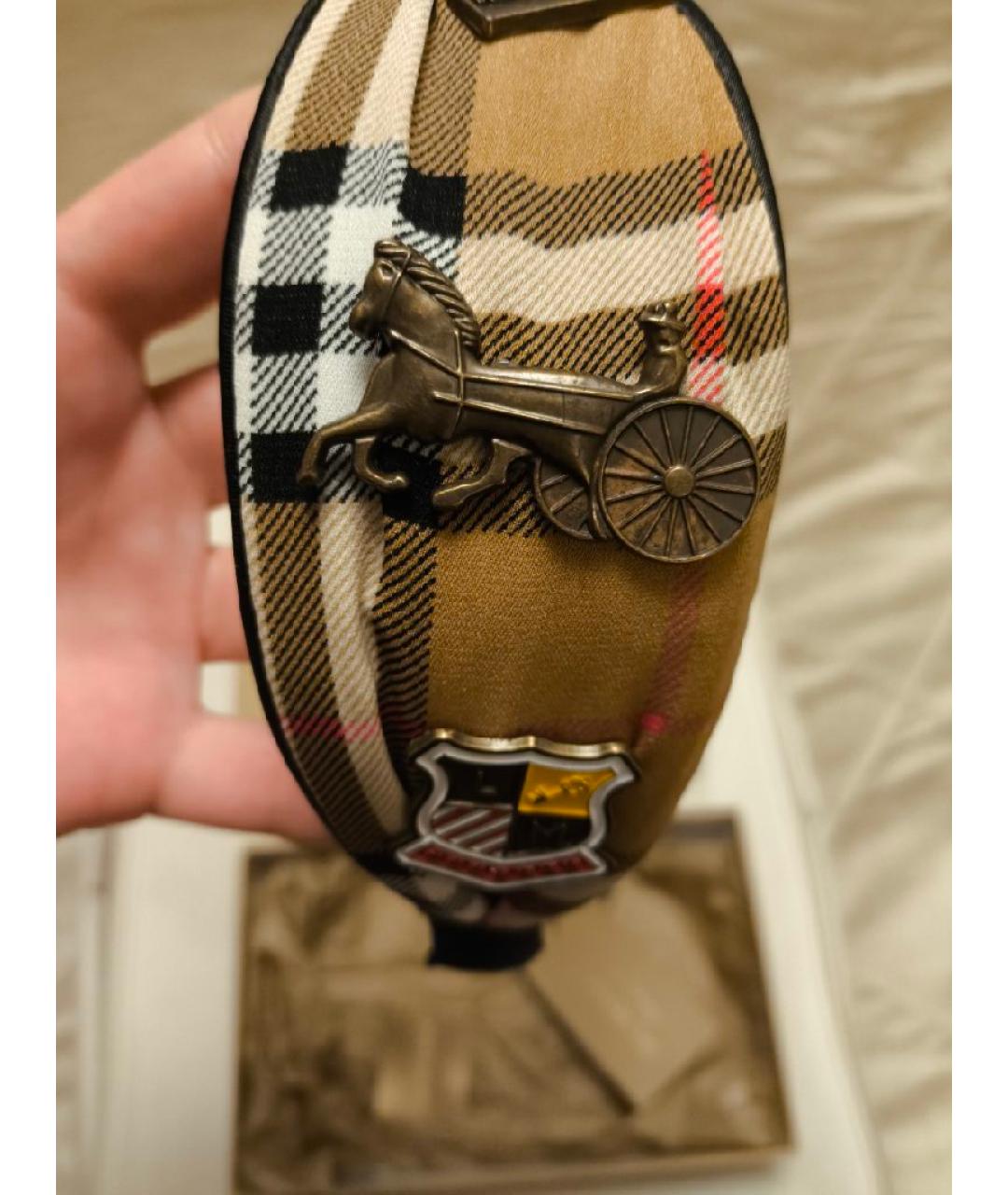 BURBERRY Коричневый ободок, фото 5