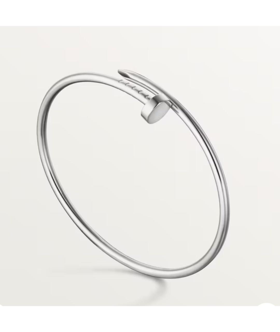 CARTIER Белый браслет из белого золота, фото 2